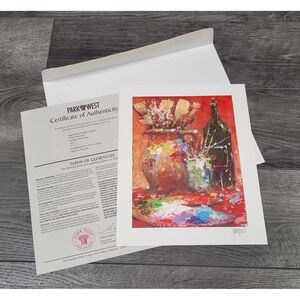 Park West Seriolithograph Print: Resting in the Studio by Mavrovich 9 1/4"x7"